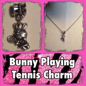 Bunny Playing Tennis